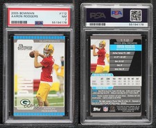2005 Bowman Aaron Rodgers #112 PSA 7 Rookie RC