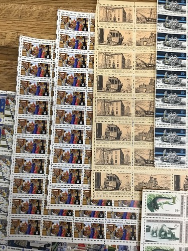 8c Briefmarkenblätter, Posten von 9 vollen Blättern - Bild 3 von 5