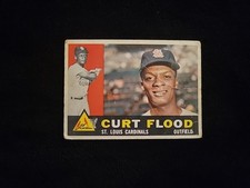 1960 Topps #275 CURT FLOOD St. Louis Cardinals - VG (Crease)