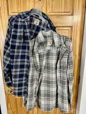 Red Head Men s Flannel Button Up Shirts Size Large