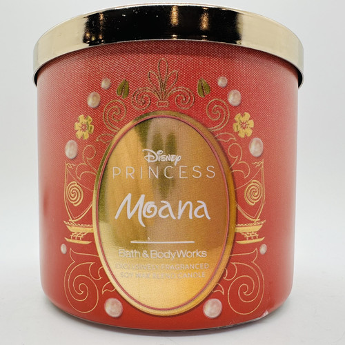 2/Bath & Body Works MOANA DISNEY PRINCESS 3-Wick Limited Edition Candle 14.5 Oz - Picture 6 of 8
