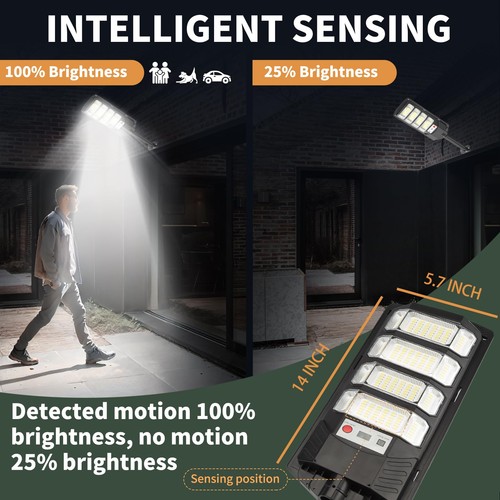 Solar Flood Lights Outdoor LED: 2 Pack Solar Street Lights Outdoor Waterproof... - Bild 5 von 7