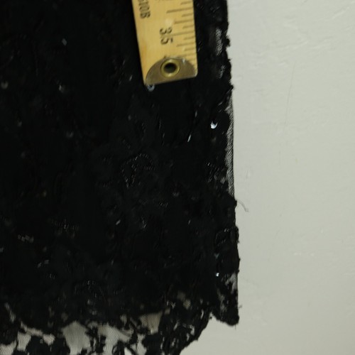 Vestido sin Mangas Stenay De Colección 6 Negro Lentejuelas Cuentas Negro Sin Mangas Correa de Espagueti - Imagen 19 de 20