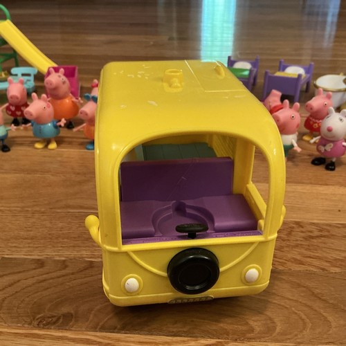 Peppa Pig Lot Camper & 22Figurines Figures Animals Characters Toys - Picture 3 of 12