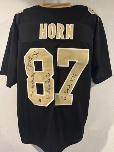 Joe Horn Signed new orleans saints custom jersey with inscriptions