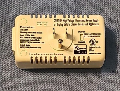 Remotec Z-wave Plus Programable Outlet 1749-T17102 - Picture 2 of 2