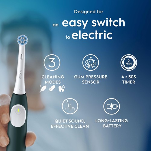 iO2 Electric Toothbrush 1 Gentle Care Toothbrush Head 1 Travel Case 1 Travel - Picture 10 of 24