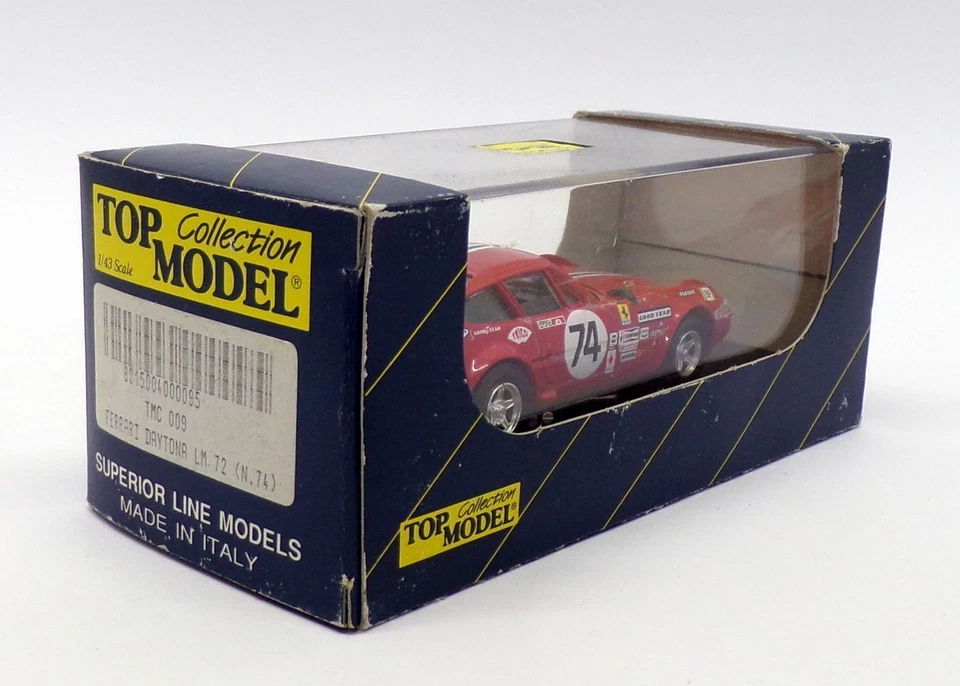 Top Model escala 1/43 TMC009 - Ferrari 365 Daytona Coupe - #74 LM 1972 - Imagem 4 de 4