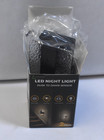 L Lohas LED Night Light LED Nightlights 3000K 2 Pack 0-100 LM Matte Black Set