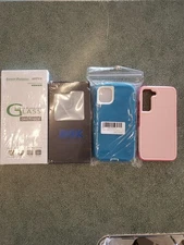 Lot Of 100 Android iPhone Phone Cases  And Screen Protectors Mixed Styles