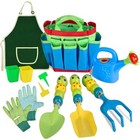 Kids Gardening Tools Set - 12 Pcs Colorful Metal Garden Tools Set for Childre.