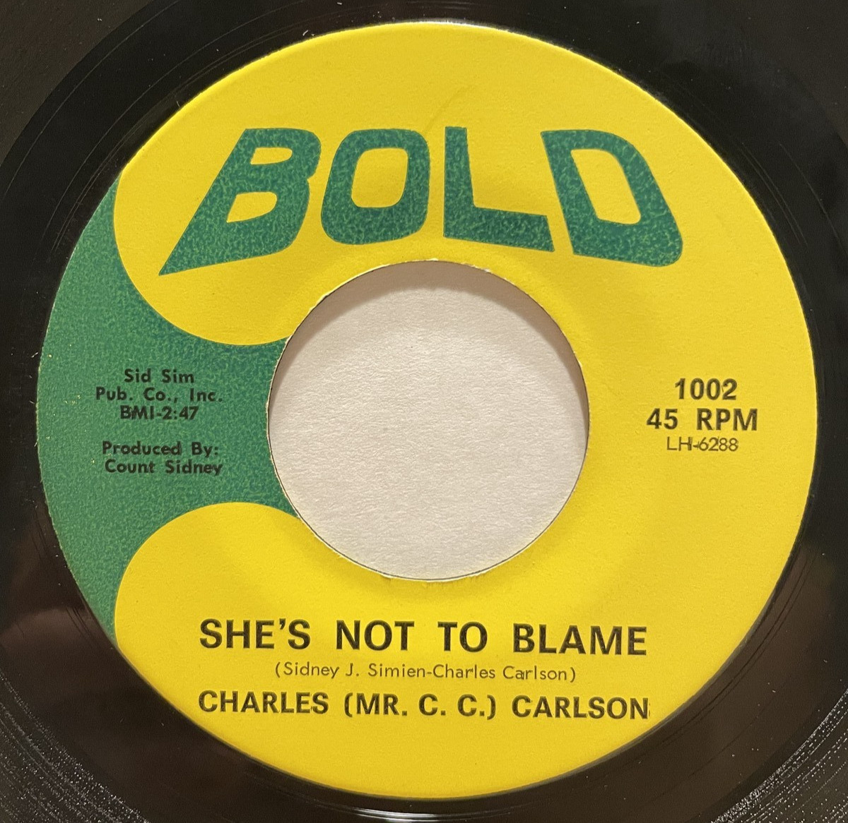 photo of Northern Deep Soul Charles Mr C C Carlson Shes Not To Blame Bold Listen