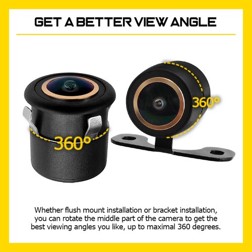 170° Reverse Camera 720P Car Waterproof Rear View Parking Camera Night Vision - Picture 7 of 17