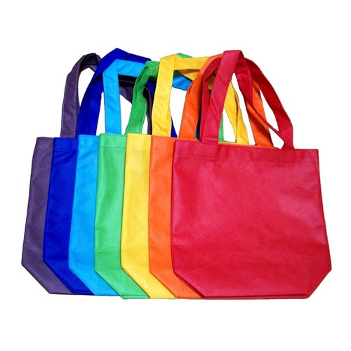 7 Pezzi Borsa Tote Non Tessuto Shopping Bambino Sacchetti Riutilizzabili Alimentari per - Foto 2 di 2