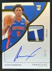 2023-24 Panini Immaculate Ausar Thompson Rookie Patch Auto RC #12/99 Pistons