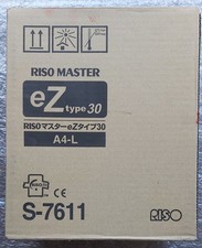 Riso S-7611 master rolls eZ type 30 A4-L - box of 2 rolls in original packaging