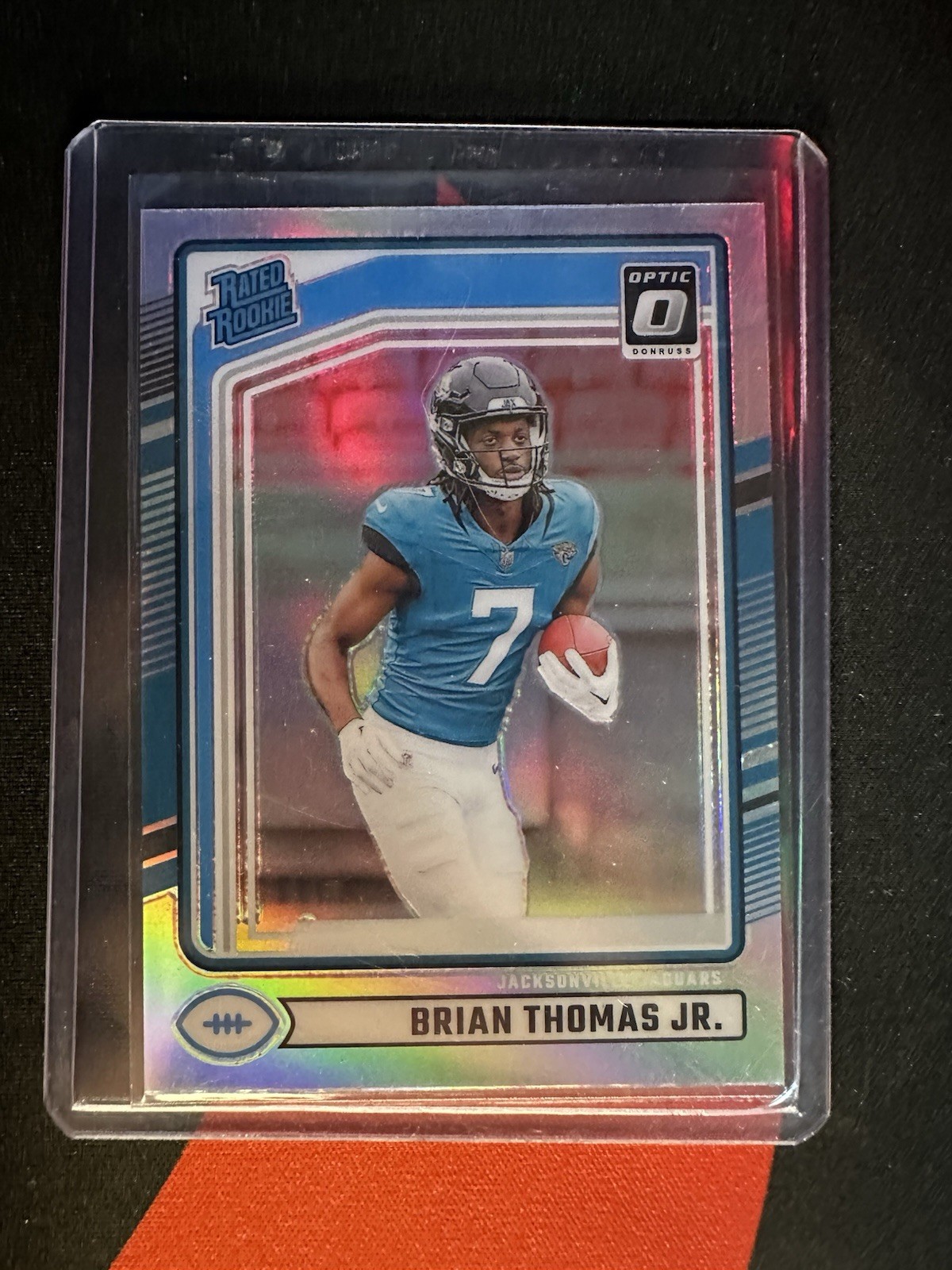 2024 Donruss Brian Thomas Jr. Holo Prizm Optic Preview Rated Rookie RC #313