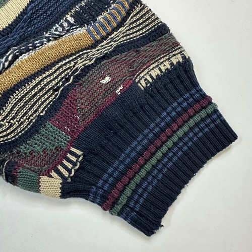 Suéter Tejido 3D Alfani De Colección Para Hombres XL Colorido Estilo Coogi Algodón Acrílico Años 90 - Imagen 6 de 7