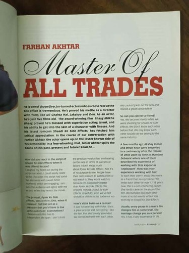 INDIA FILM MAGAZINE: STARDUST MAR 2014 ALIA, SUSHANT RAJPUT, SALMAN, BIPASHA, ZE - Picture 9 of 23