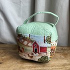 Farmhouse Country Style Fabric Door Stop Chickens Bees