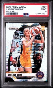 2024 PANINI PRIZM WNBA PULSAR #127 CAMERON BRINK ROOKIE RC /499 PSA 9