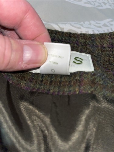 Orvis Women's Wool Tweed Hacking Jacket SportCoat Sz 18 Button Up Grn Plaid EUC - Picture 7 of 24