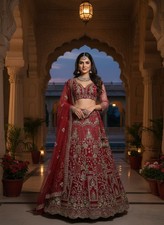 INDIAN BRIDAL LEHENGA CHOLI PARTY WEAR CHOLI LEHNGA BOLLYWOOD DESIGNER DRESS EID