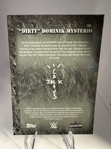 2025 Topps Chrome WWE Cactus Jack xDirty Dominik Mysterio #56 - Bild 2 von 3