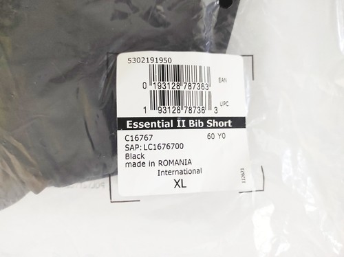 NEW Mavic Essential II Bib Mens Cycling Shorts Size XL Black - Picture 11 of 12