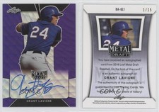 2018 Leaf Metal Draft Purple Wave /15 Grant Lavigne #BA-GL1 Auto