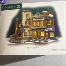 Dept 56 5th Avenue Shoppes 59212 Christmas in the City Department Boxed