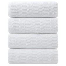 4 Pack Extra Large Microfiber Bath Towels Set,35x70 inches,600GSM,Less Lint H...