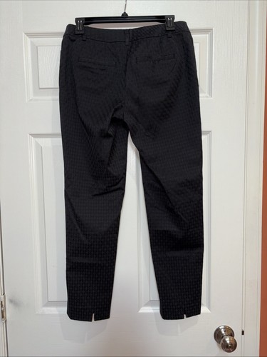 White House Black Market WHBM Pants Trousers Jacquard Slim Ankle - Picture 3 of 7