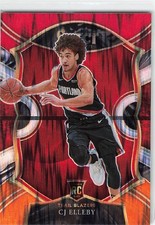 2020-21 Panini Select #100 CJ Elleby Blue White Purple Cracked Ice