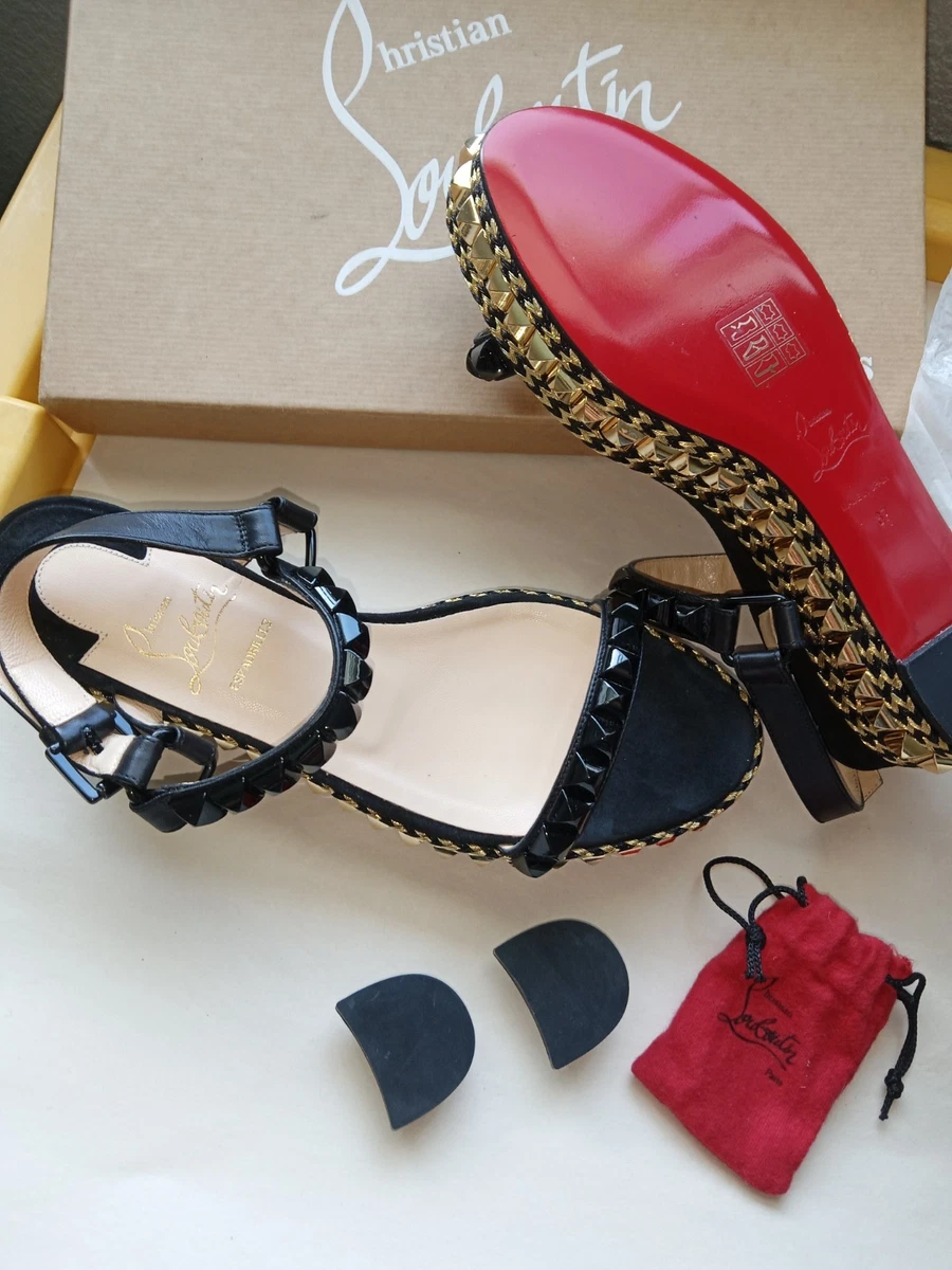 Christian Louboutin Black Wedge Heels for Women for sale | eBay