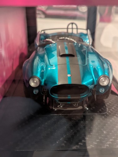 PINK SLIPS SHELBY COBRA 427 MK2 1:18 Metallic Teal New & Rare - Picture 3 of 9