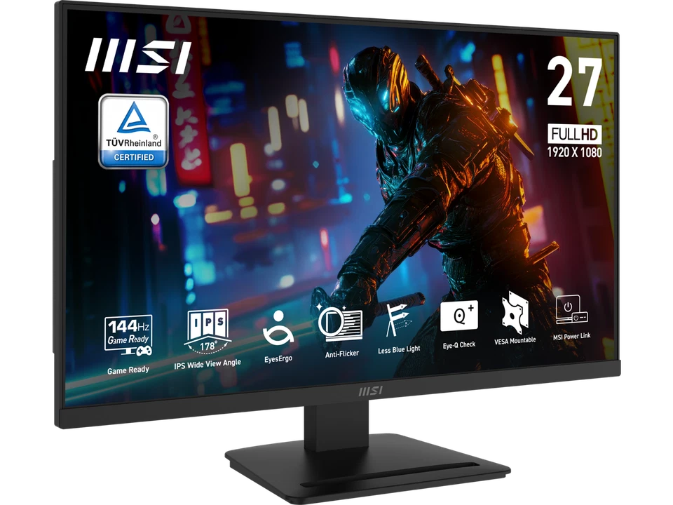 MSI PRO MP273L E14 27-inch IPS 1920 x 1080 (FHD) Gaming Office Monitor, 144Hz, - Image 3 of 4