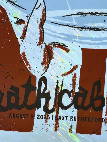 Death Cab for Cutie Poster METLIFE WHITE LAVA FOIL ONLY 10 MADE! OFFICIAL 2025 - Picture 7 of 15