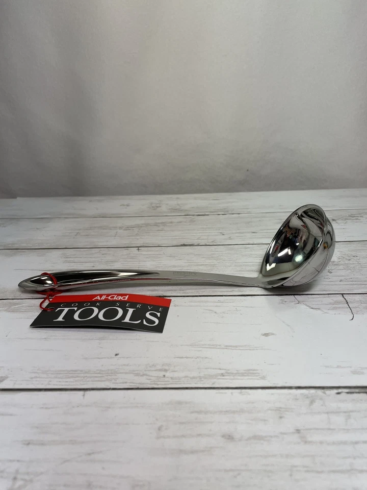 All-Clad Cook & Serve Stainless Steel Ladle, 9.5 inch, Silver, NEW - Image 3 of 4