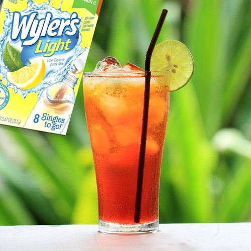 Wyler's Light Drink Mix Singles, Lemon Iced Tea, Sugar Free, 8ct (2 Pack) - Picture 12 of 24