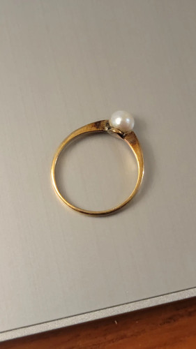 perlenring 18k Gelbgold Gr. 6 - Bild 7 von 7
