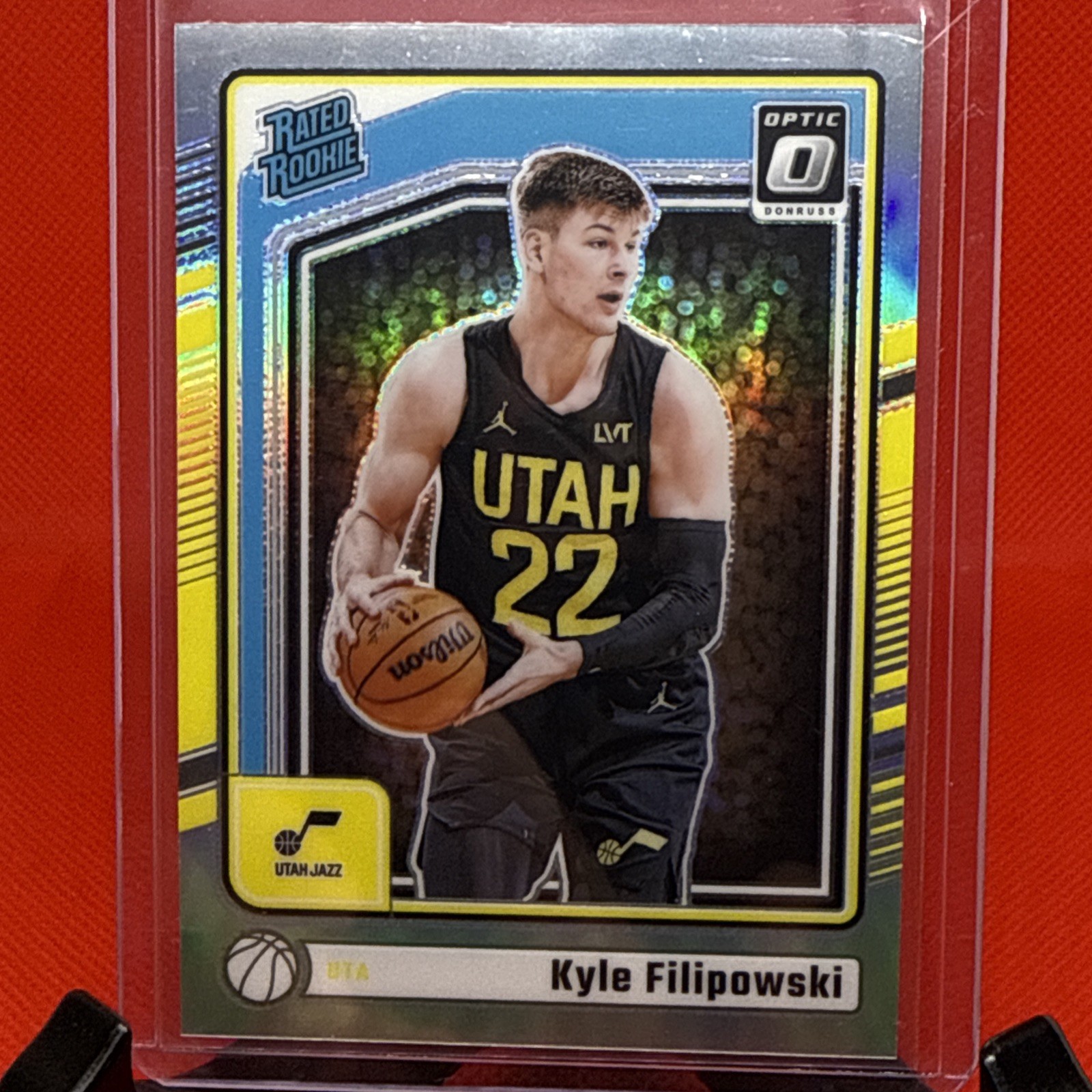 2024-25 Panini Donruss Optic Kyle Filipowski Optic Rated Rookie Holo Prizm #300