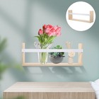 Wandregal aus Holz, Wandregal für Wanddekoration, Schlafzimmer, Wohnzimmer
