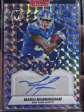MARIO MANNINGHAM 2024 Mosaic Prizm Auto Panini Rewards Exclusive SC-MMM Giants