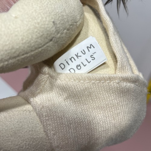 Bambola Olli Ella Dinkum scarpe bambino morbide snodate 14 in cotone capelli marrone scuro occhi - Foto 10 di 12