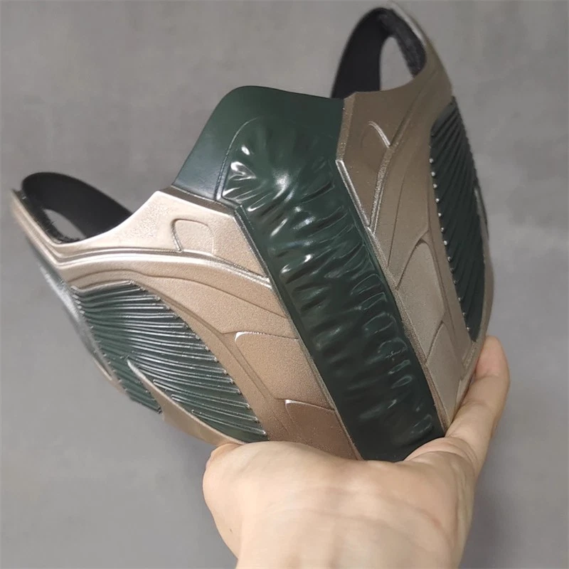 Mortal Kombat ‌Jade Mask FRP Half Face Masks Halloween Cosplay Props  - Image 3 of 4