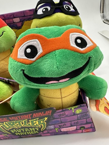 Teenage Mutant Ninja Turtles TMNT Mutant Mayhem 8" Plushies Set of 4! FREE SHIP - Picture 8 of 10