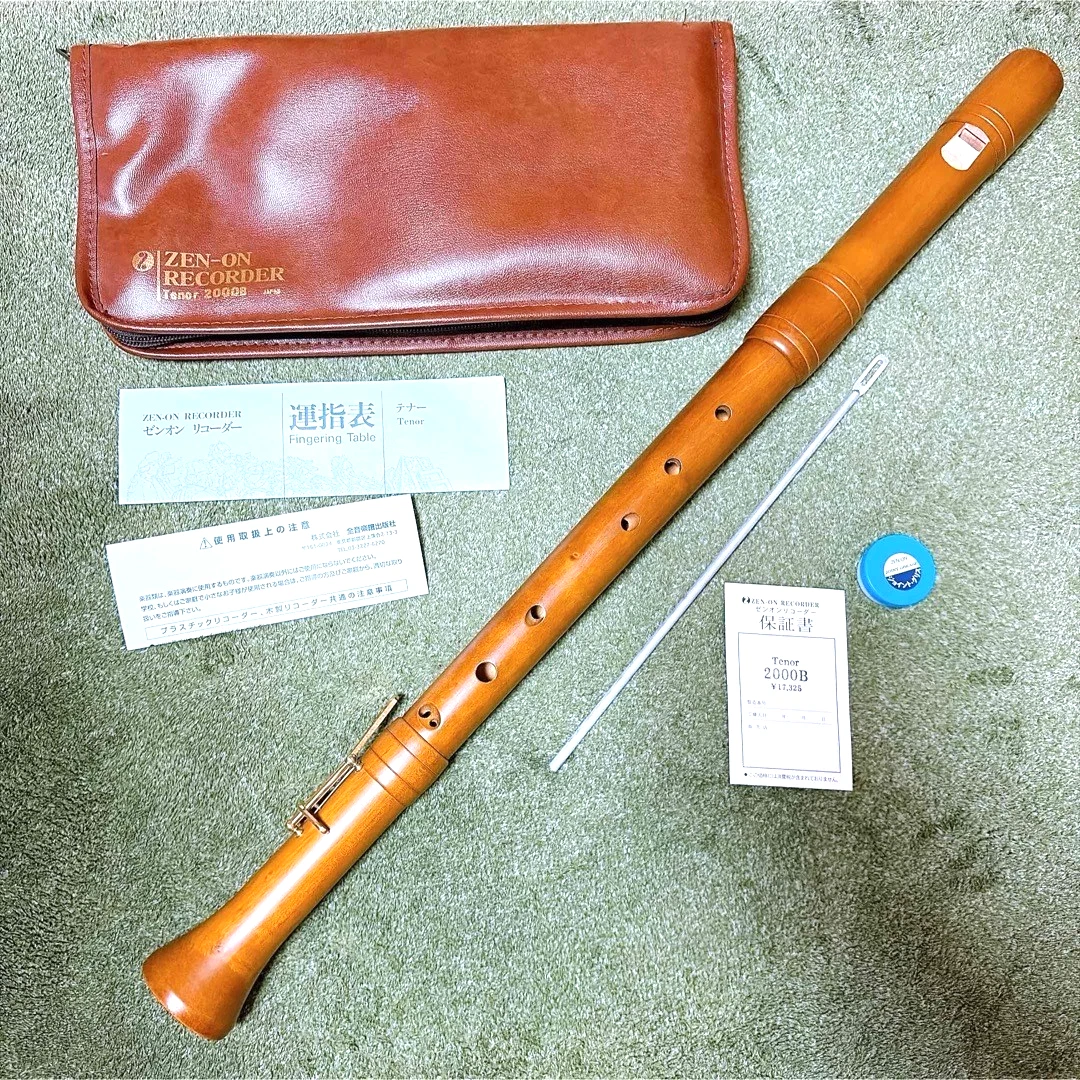 ZEN-ON 2000B Wood Tenor Recorder Made in Japan | eBay
