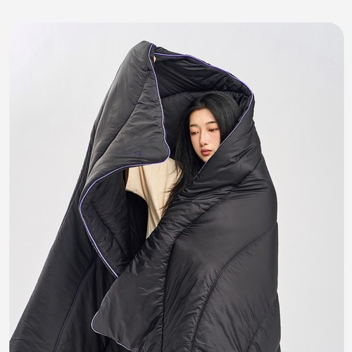 Outdoor Waterproof Down Filled Camping Blanket Warm Lightweight Travel Blanket - Picture 7 of 32