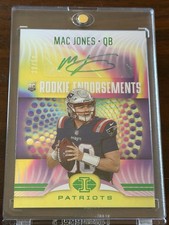 2021 Illusions Mac Jones Rookie Endorsements RARE Green Ink Auto SP /50 49ers